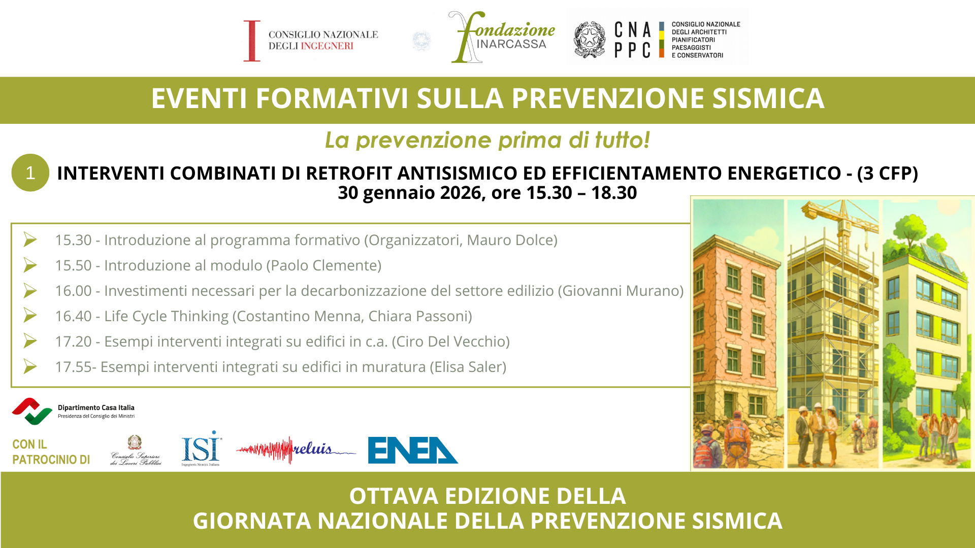 8ª GNPS - Interventi combinati di retrofit antisismico ed efficientamento energetico