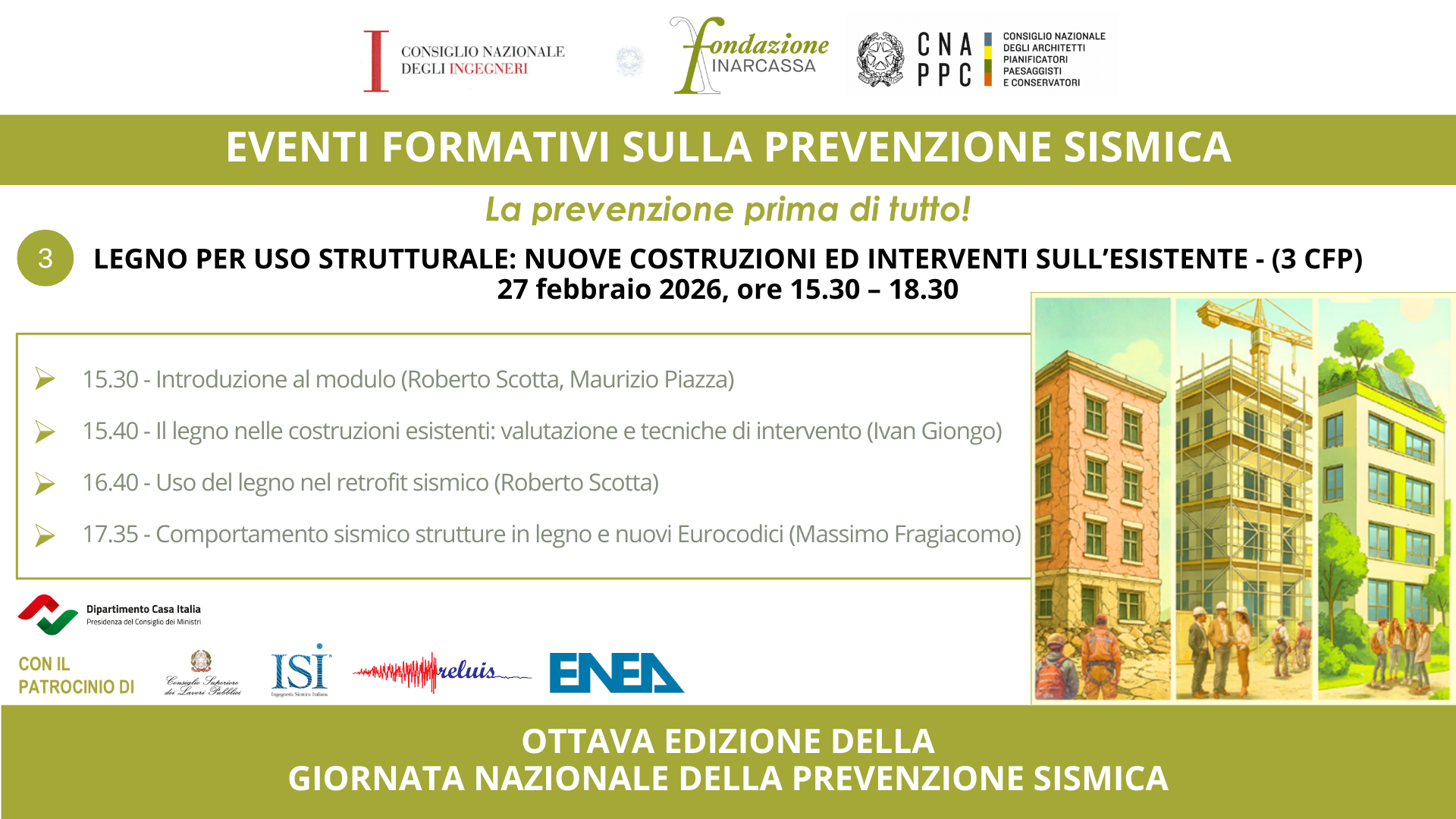 8ª GNPS - Legno per uso strutturale: nuove costruzioni ed interventi sull'esistente