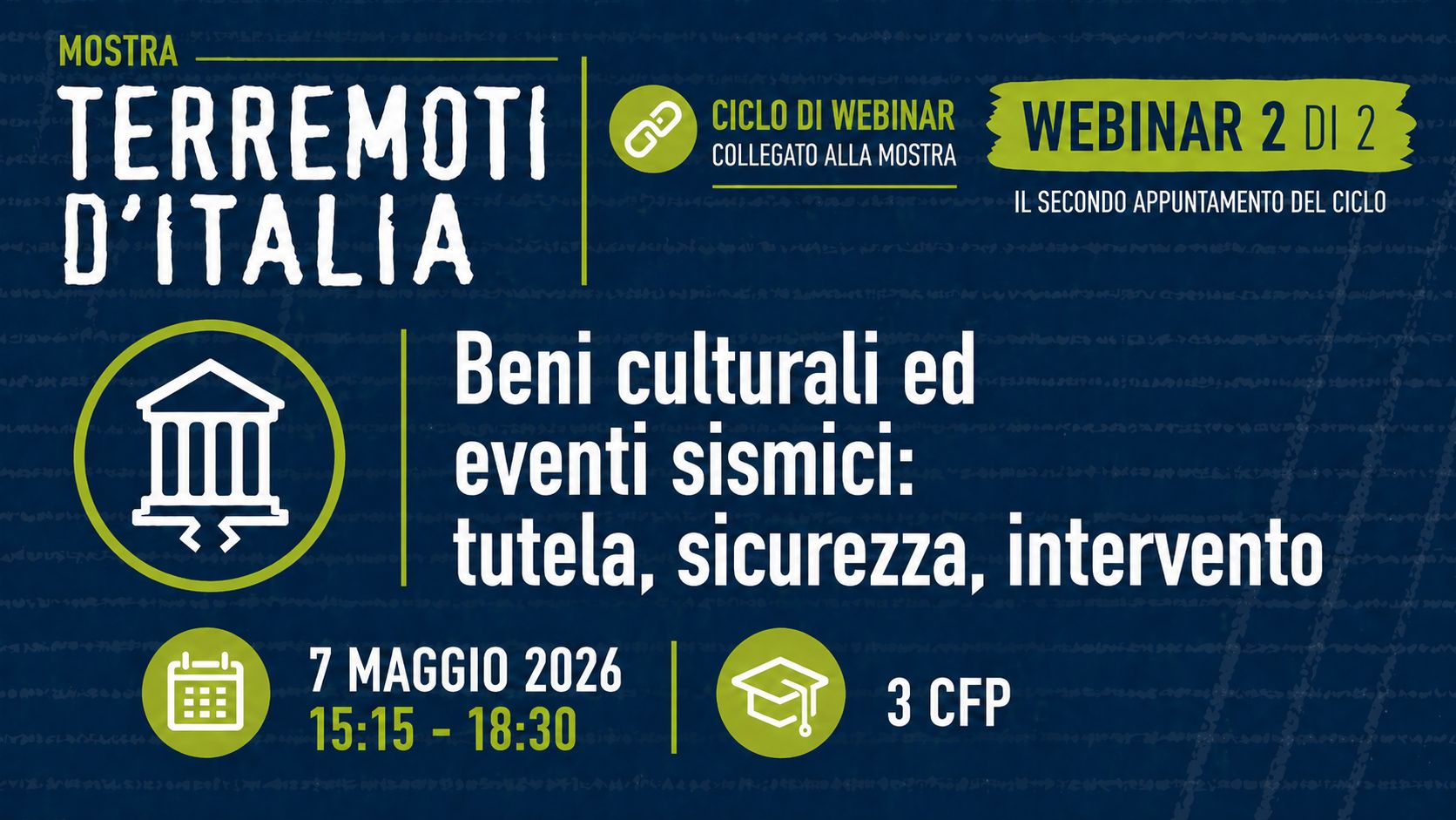 Mostra dei Terremoti – Beni culturali ed eventi sismici: tutela, sicurezza, intervento