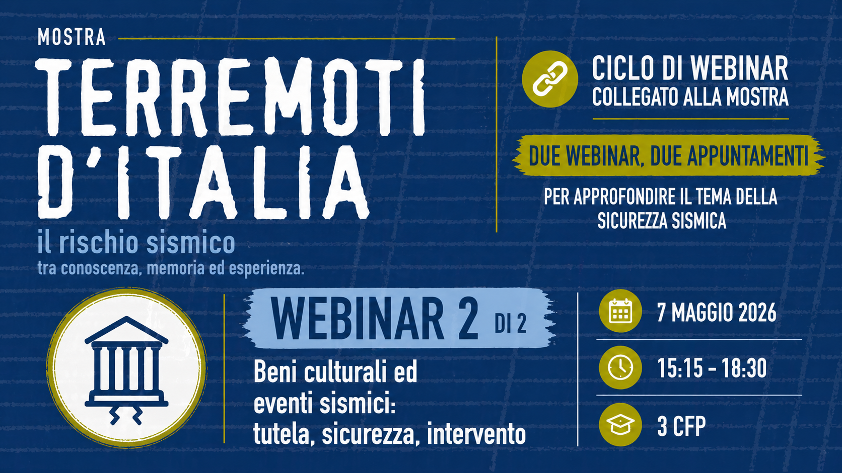 Terremoti d'Italia – Beni culturali ed eventi sismici: tutela, sicurezza, intervento