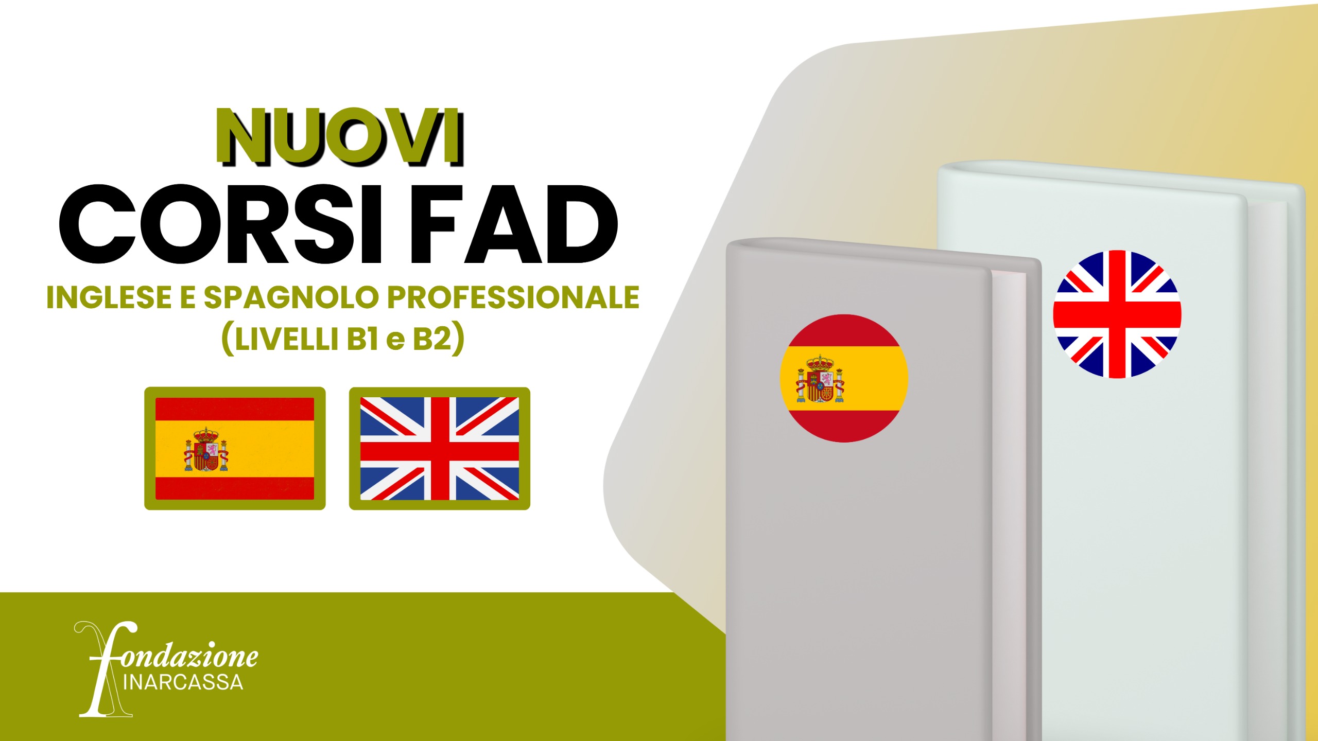 Fondazione Inarcassa apre le iscrizioni ai nuovi corsi B1 e B2 di inglese e spagnolo professionale per il mercato internazionale