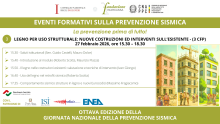 8ª Giornata Nazionale della Prevenzione Sismica: aperte le iscrizioni al webinar conclusivo del ciclo formativo