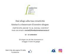 News social contest slogan Fondazione