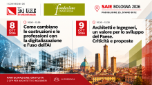 SAIE Bologna 2026: Fondazione Inarcassa e Il Sole 24 Ore protagonisti del dibattito su AI e lavori pubblici